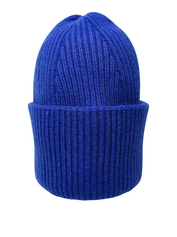 LANEUS: cappelli - Berretto in cachemire blu