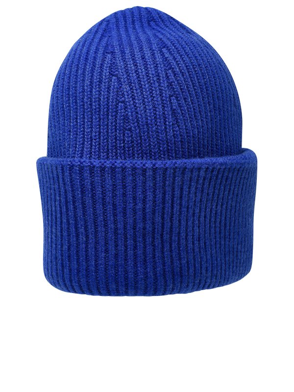 LANEUS: cappelli online - Berretto in cachemire blu