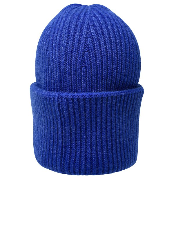 Berretto in cachemire blu shop online: LANEUS