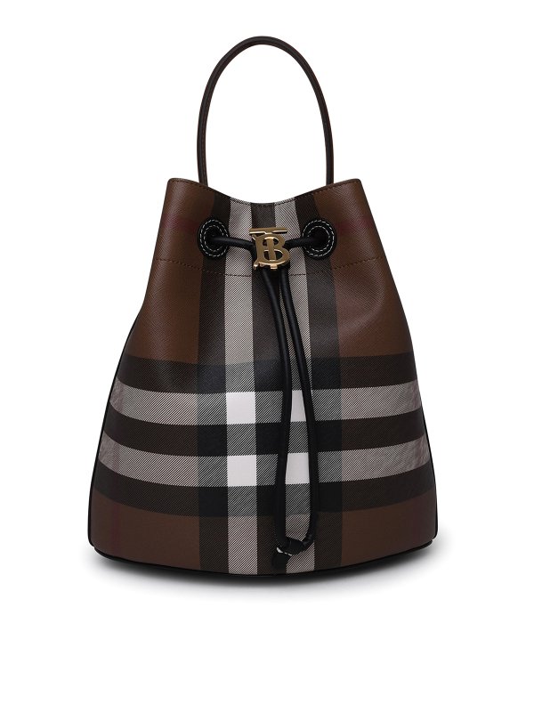 BURBERRY: バケットバッグ - バケットバッグ - ブラウン