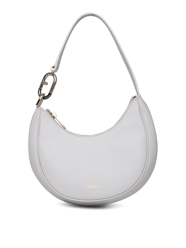 FURLA: shoulder bags - White leather spring bag