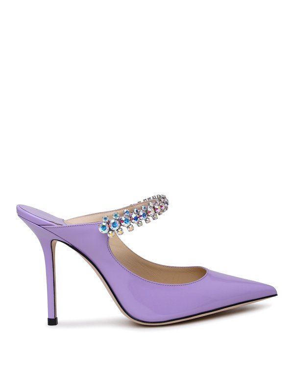 JIMMY CHOO: mules shoes - Sling back Bing in pelle lilla