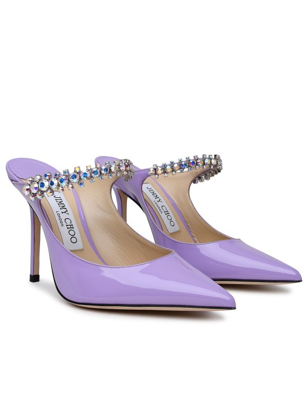 JIMMY CHOO: mules shoes online - Sling back Bing in pelle lilla