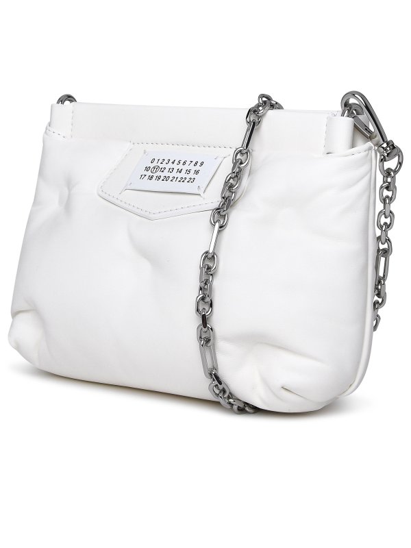 Maison Margiela: cross body bags online - Glam slam bag in white leather