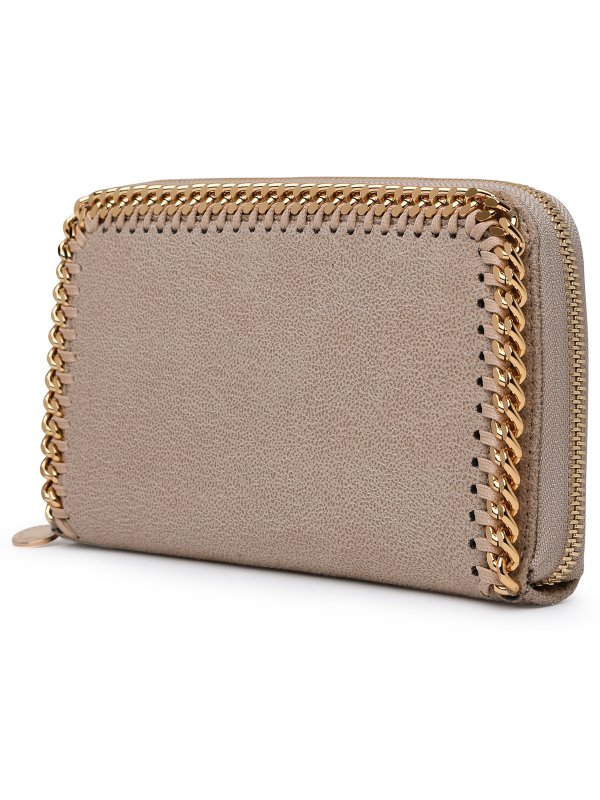 STELLA McCARTNEY: portafogli online - Portafoglio continental in poliestere beige