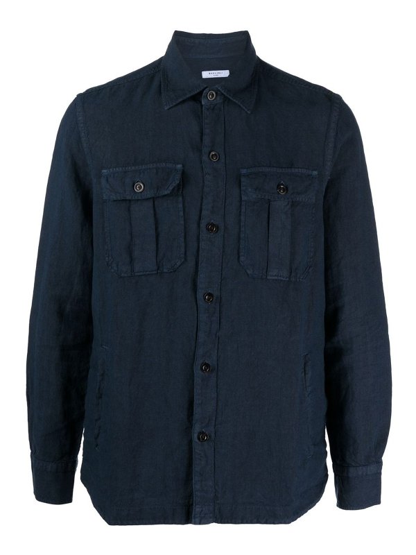 BOGLIOLI: shirts - Slim fitted cotton shirt