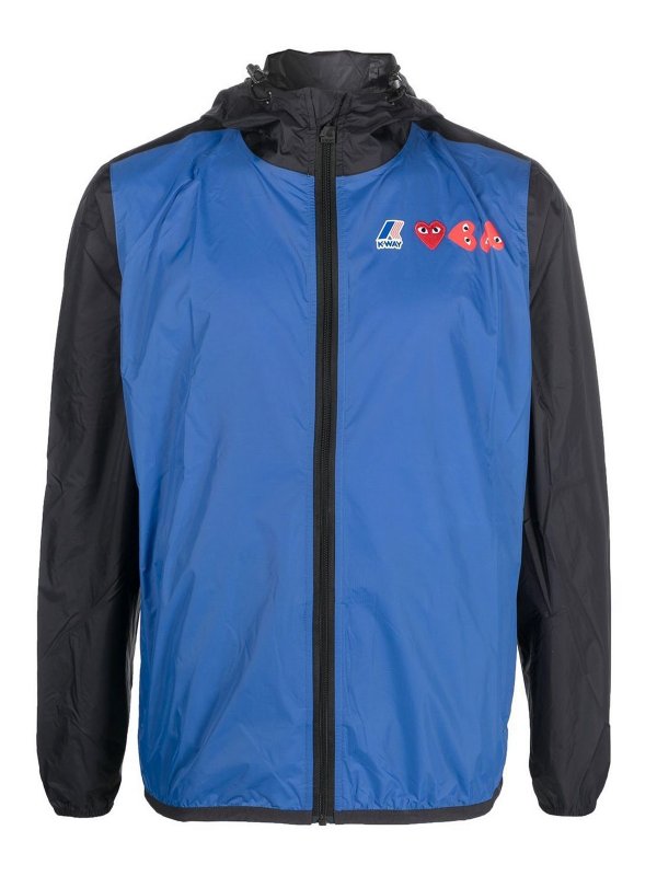 COMME DES GARCONS: casual jackets - Logo-print long-sleeved jacket