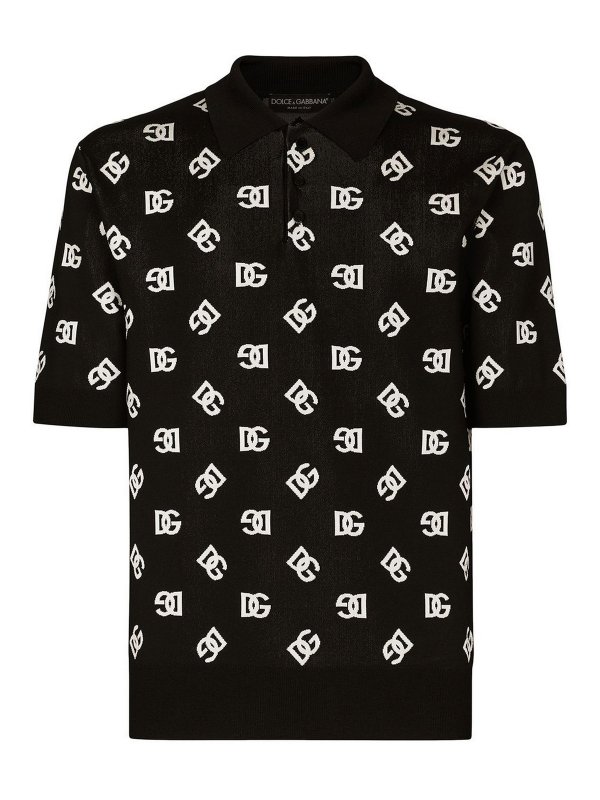 DOLCE & GABBANA: Polos - Polo - Negro