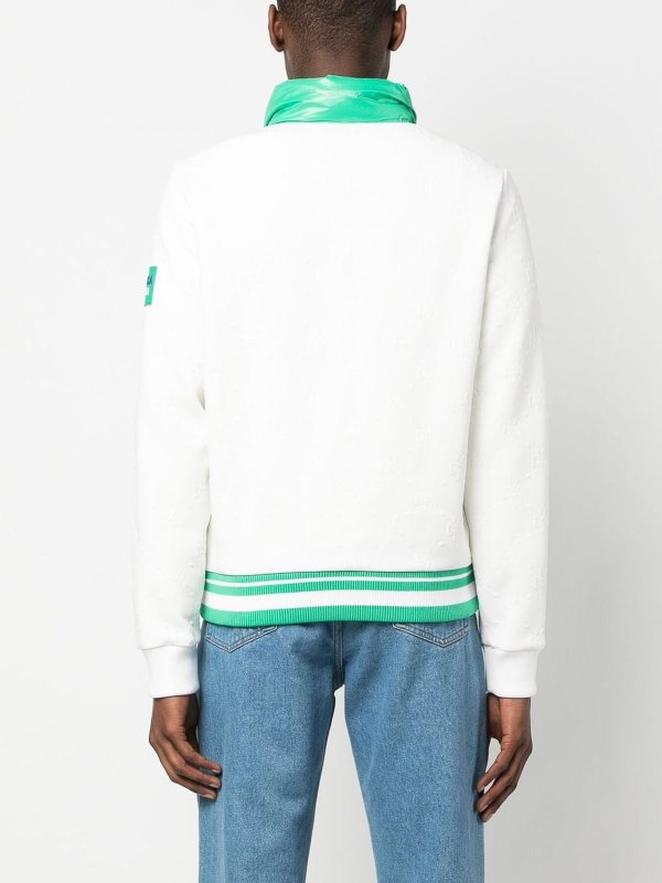 Colour-block down jacket shop online: DUVETICA