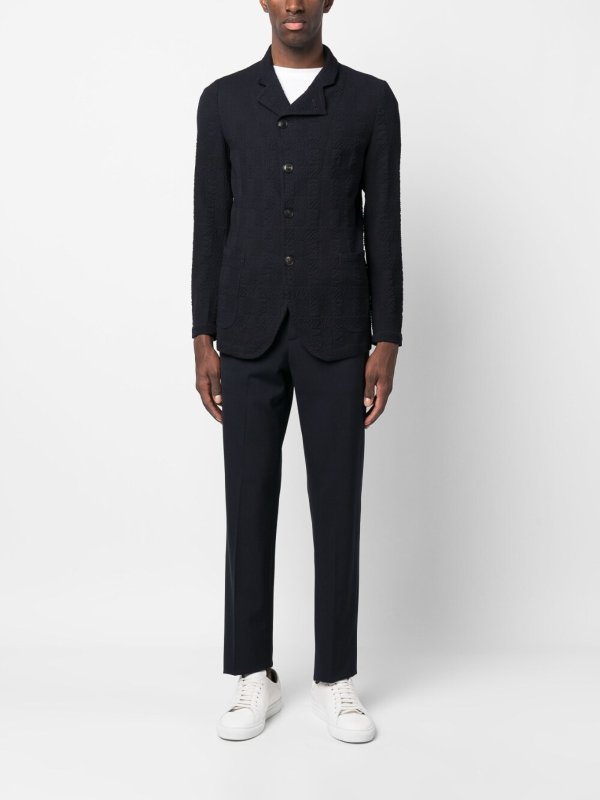 EMPORIO ARMANI: blazers online - Off-centre button-up blazer