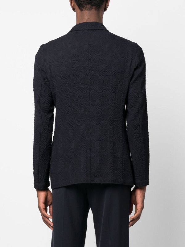 Off-centre button-up blazer shop online: EMPORIO ARMANI