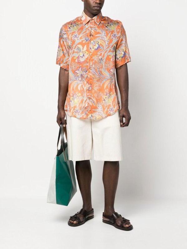 ETRO: Chemises online - Chemise - Orange