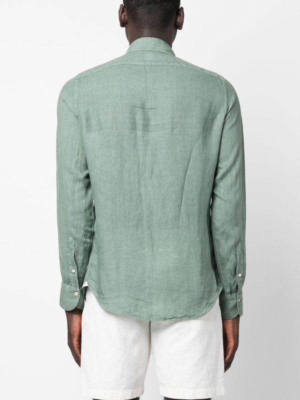 シャツ - 緑 shop online: FINAMORE 1925