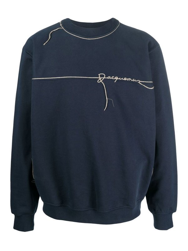 JACQUEMUS: Sudaderas y suéteres - Sudadera - Azul