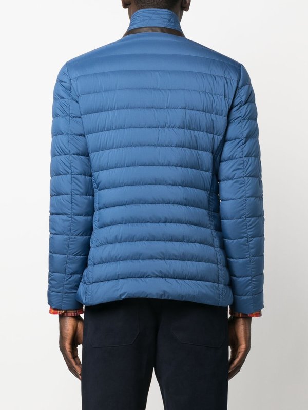 ダウンジャケット - ブルー shop online: MOORER