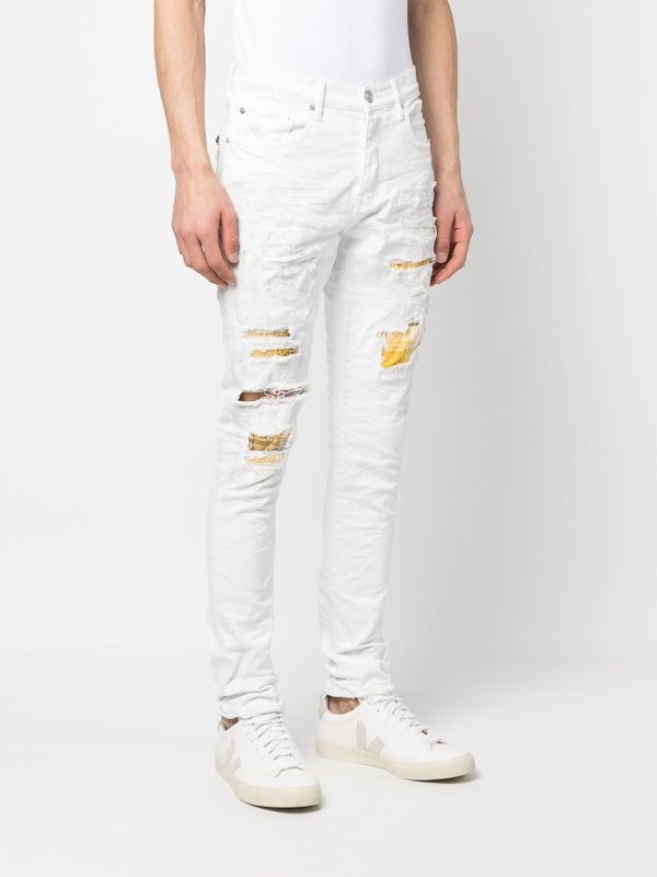 スキニージーンズ - 白 shop online: PURPLE BRAND