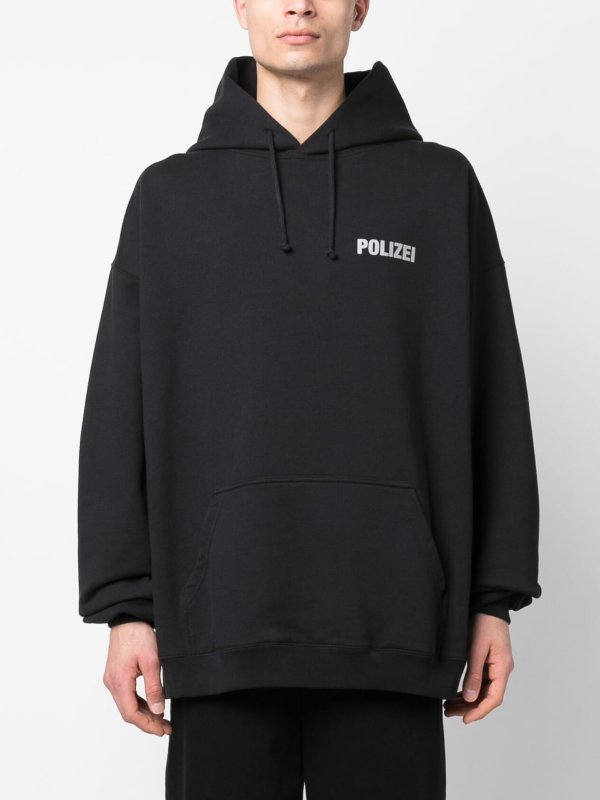 VETEMENTS buy online Oversized logo-print hoodie