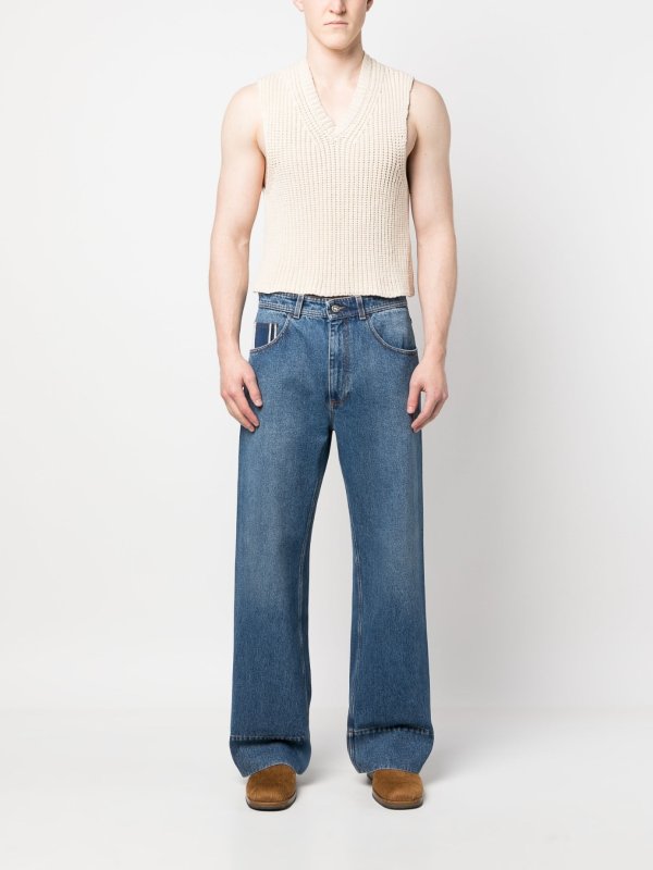 Miles mid-rise wide-leg jeans