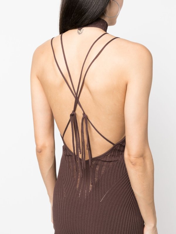 ANDREĀDAMO buy online 膝丈ドレス - ベージュ