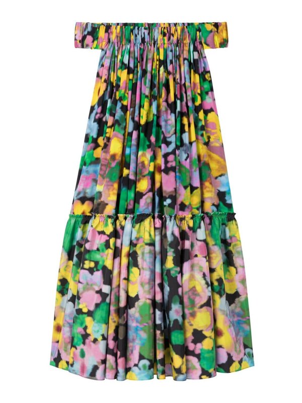 AZ FACTORY: maxi dresses - Off shoulder maxi dress