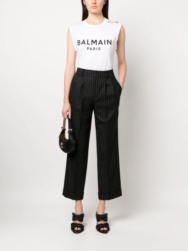 The Best Shops Balmain: Tops und Tank Tops - Top - Weiß