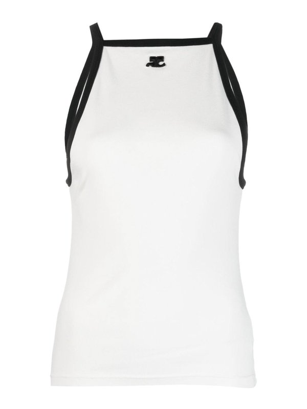 Courreges: Tops & Débardeurs - Top - Blanc