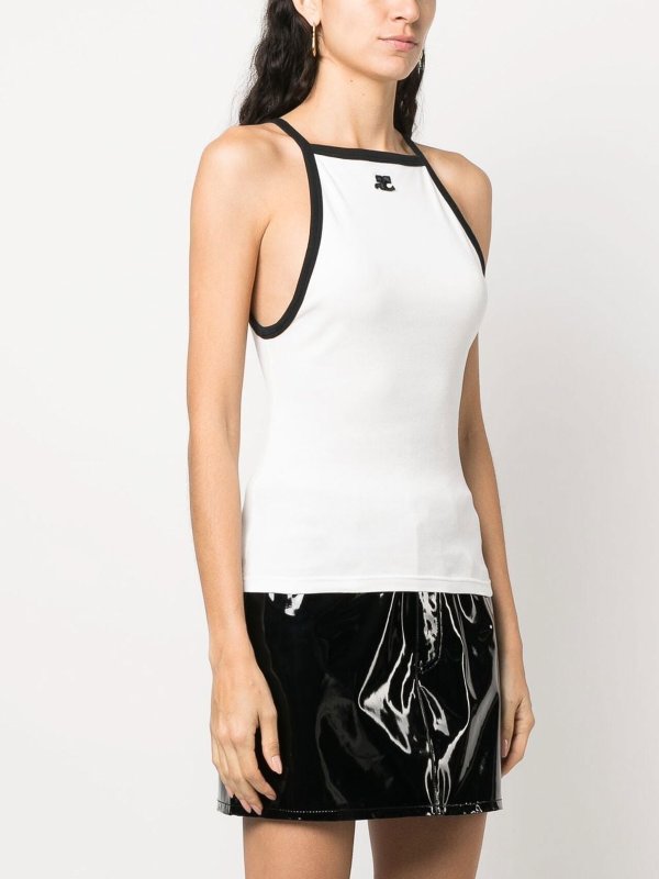 Courreges: Tops & Débardeurs online - Top - Blanc
