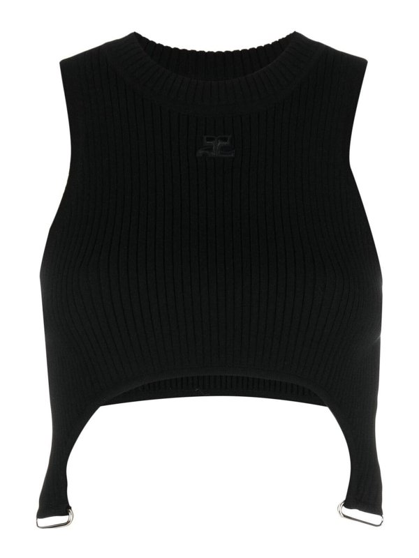 Courreges: トップス＆タンクトップ - トップ/タンクトップ - 黒