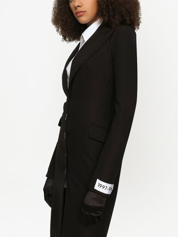 ロングコート - 黒 shop online: DOLCE & GABBANA