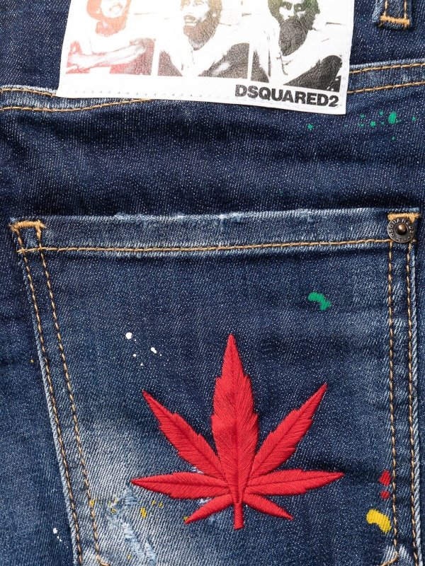 iKRIX DSQUARED2: ストレートジーンズ - ストレートジーンズ - ブルー