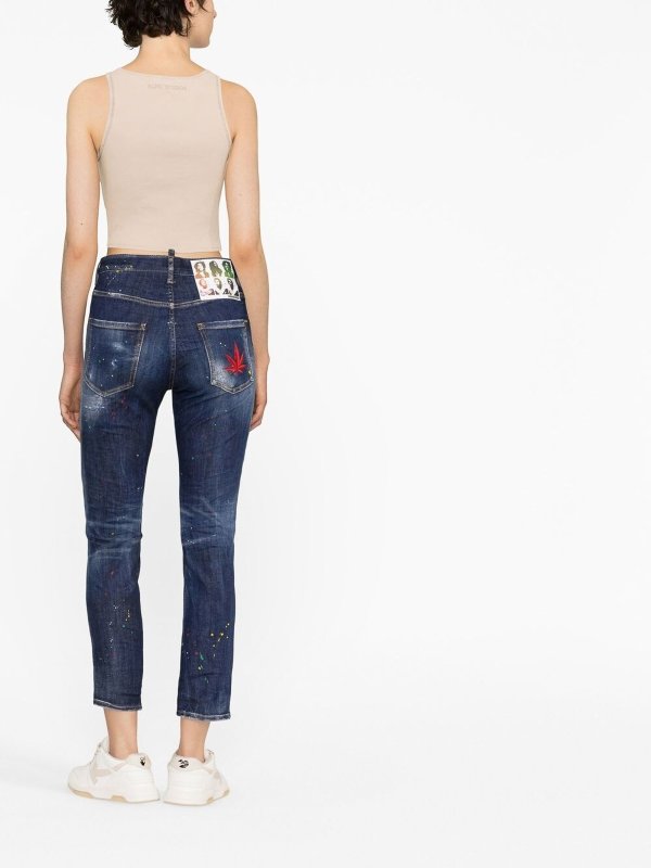 iKRIX DSQUARED2: ストレートジーンズ - ブルー