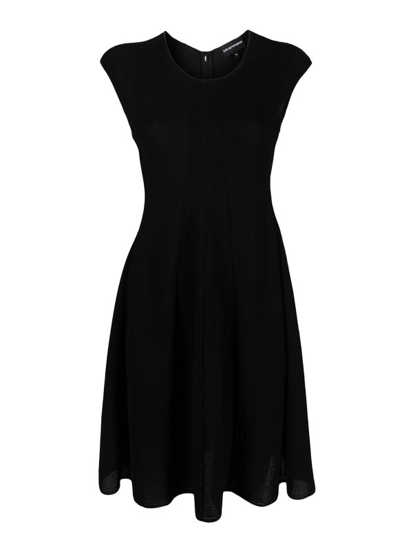EMPORIO ARMANI: ニーレングスドレス - 膝丈ドレス - 黒
