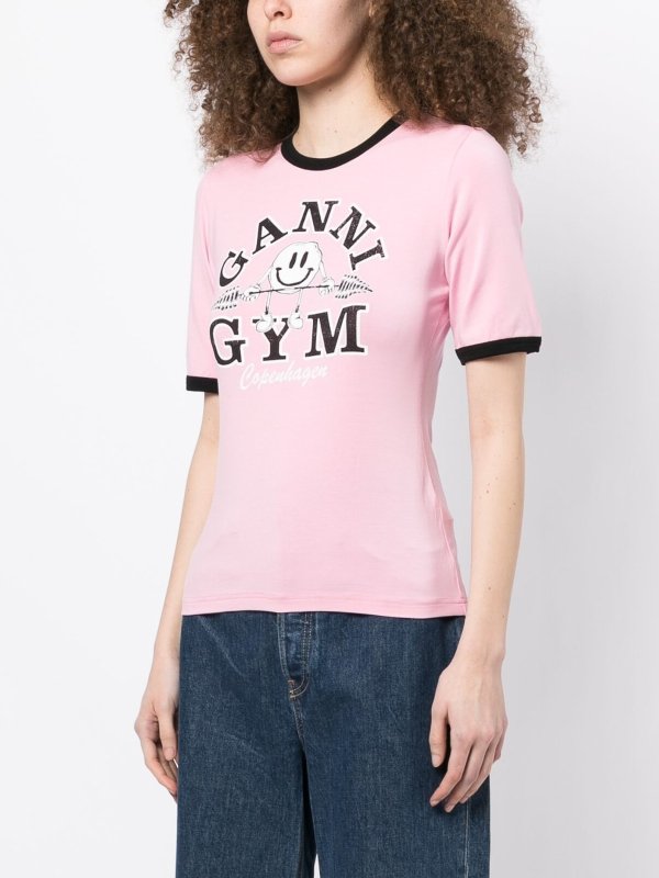 Logo t-shirt shop online: GANNI