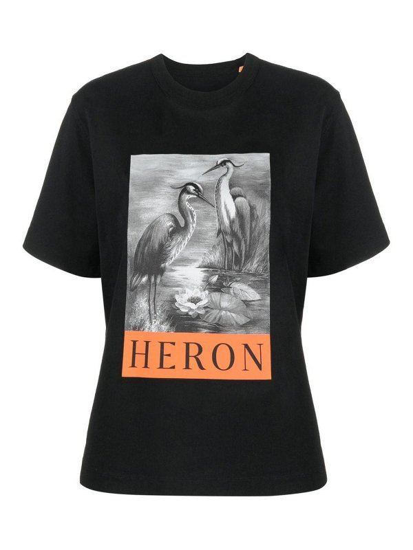Heron Preston: T-shirts - T-Shirt - Schwarz