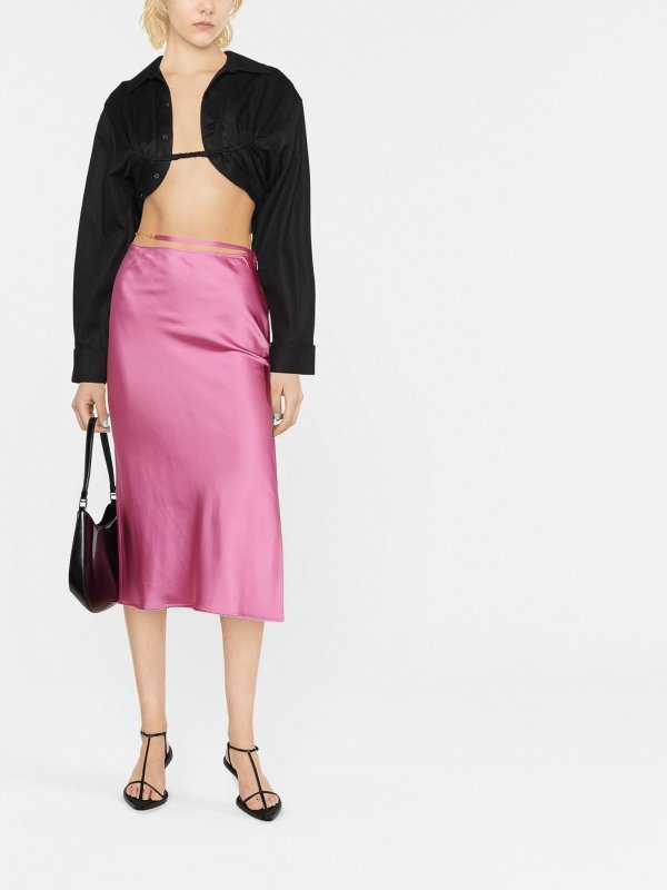 JACQUEMUS: Jupes longues online - Jupe Longue - Rose