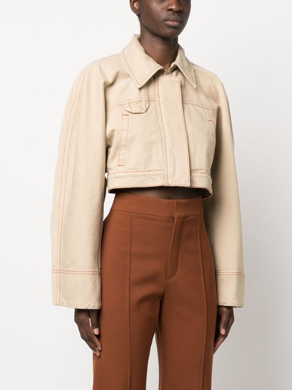 iKRIX JACQUEMUS: デニムジャケット - デニムジャケット - ベージュ