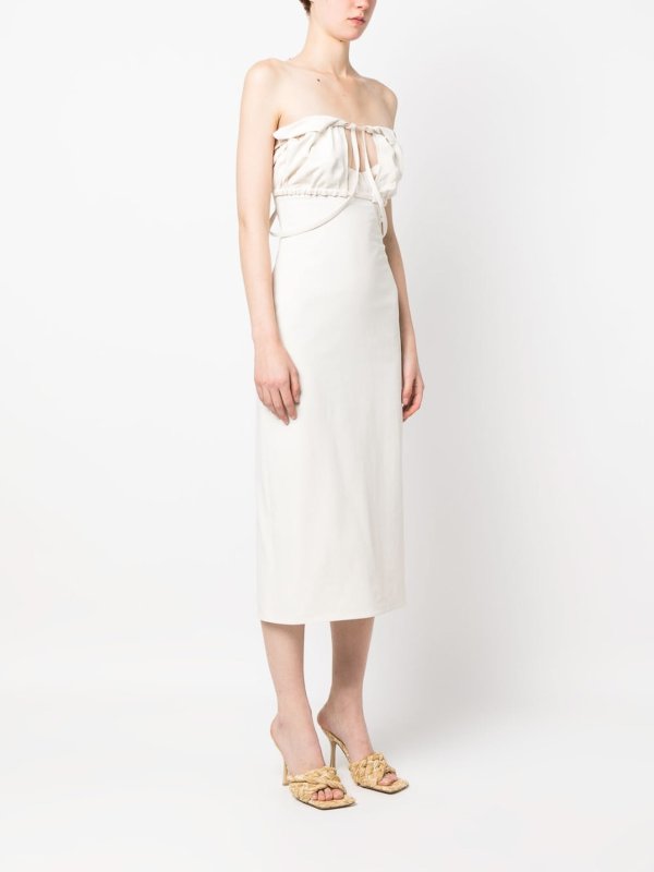JACQUEMUS buy online Robe Au Genou - Blanc