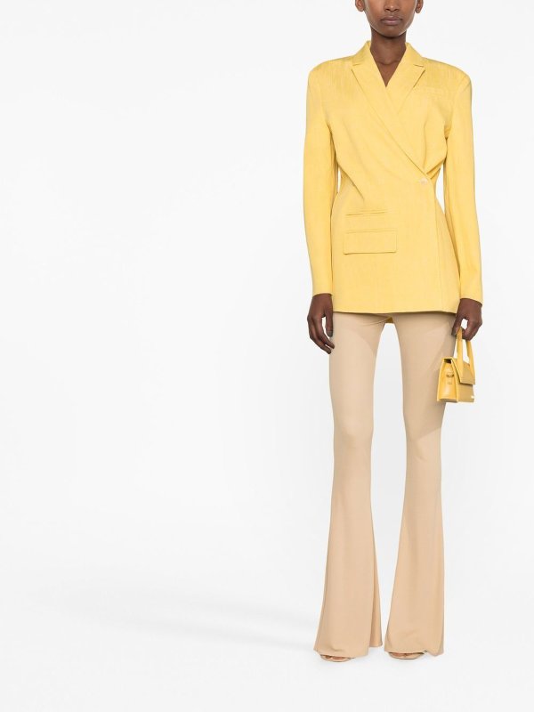 Asymmetric double-breasted blazer shop online: JACQUEMUS