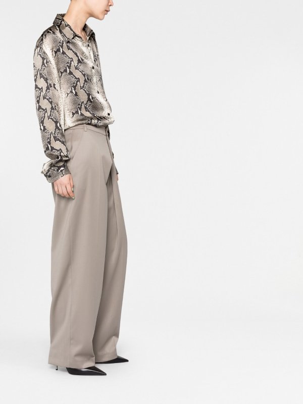 iKRIX KHAITE: shirts - Python print cupro shirt