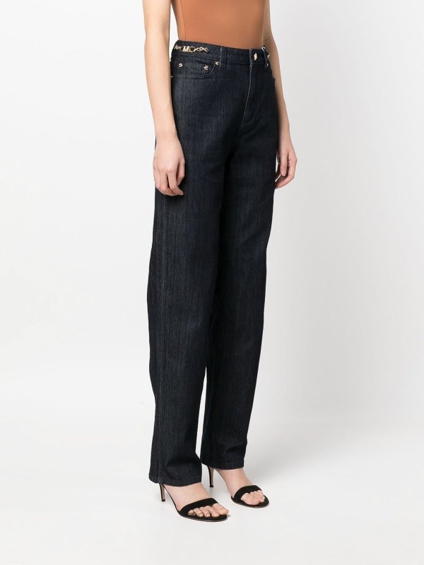 MICHAEL KORS: Jeans à jambe droite online - Jean Droit - Foncé Délavé