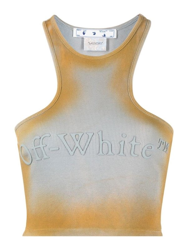 OFF-WHITE: Tops & Débardeurs - Top - Gris Clair