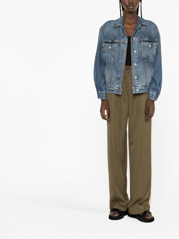 Palm Angels: デニムジャケット online - デニムジャケット - ライトウォッシュ