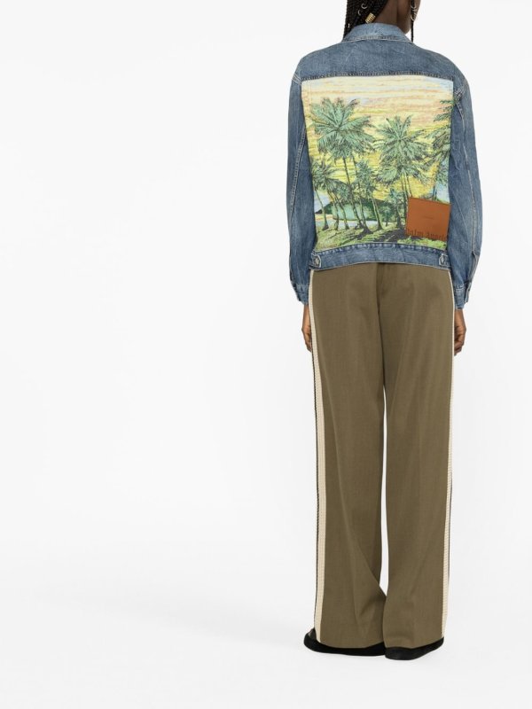 iKRIX Palm Angels: デニムジャケット - デニムジャケット - ライトウォッシュ