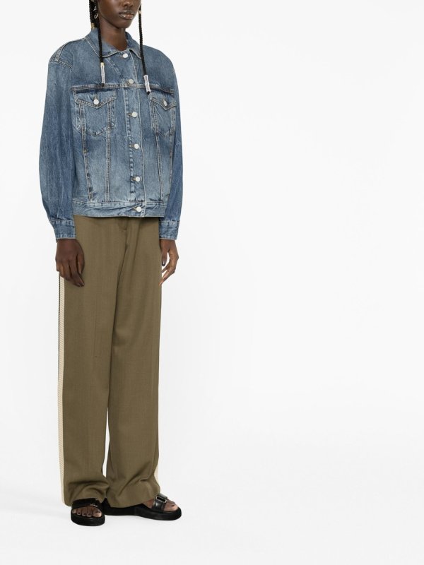 デニムジャケット - ライトウォッシュ shop online: Palm Angels