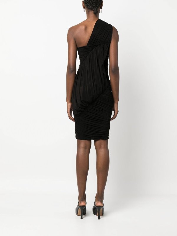 One-shoulder dress shop online: RICK OWENS