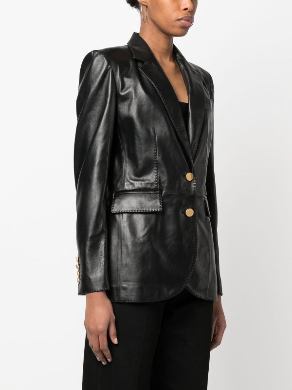iKRIX TAGLIATORE: leather jacket - Single breasted leather jacket
