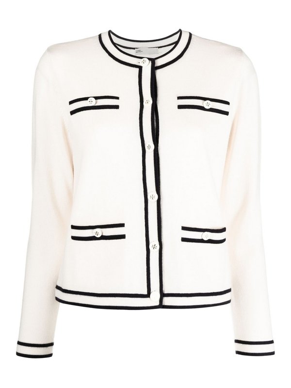 TORY BURCH: cardigans - Wool cardigan
