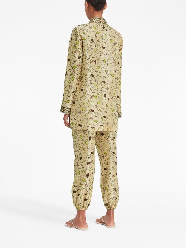 TORY BURCH: tunics online - Printed silk tunic