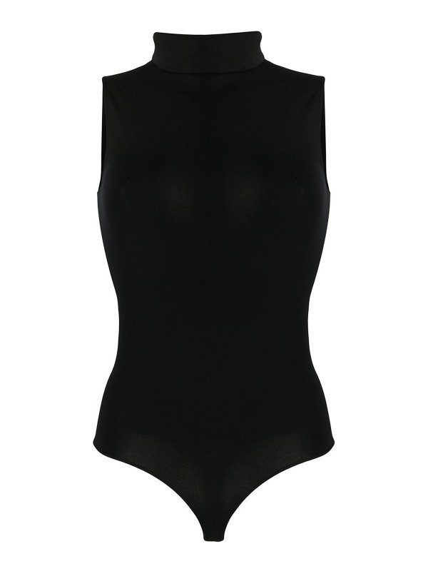 WOLFORD: Tops & Tank tops - High neck viscose bodysuit