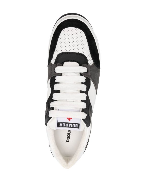 Leather sneakers shop online: DSQUARED2